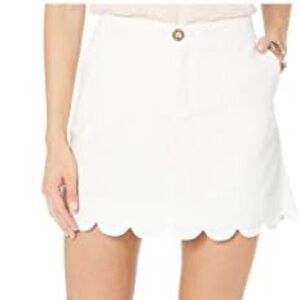 NWT Lilly Pulitzer Colette Skort. White. Size 0